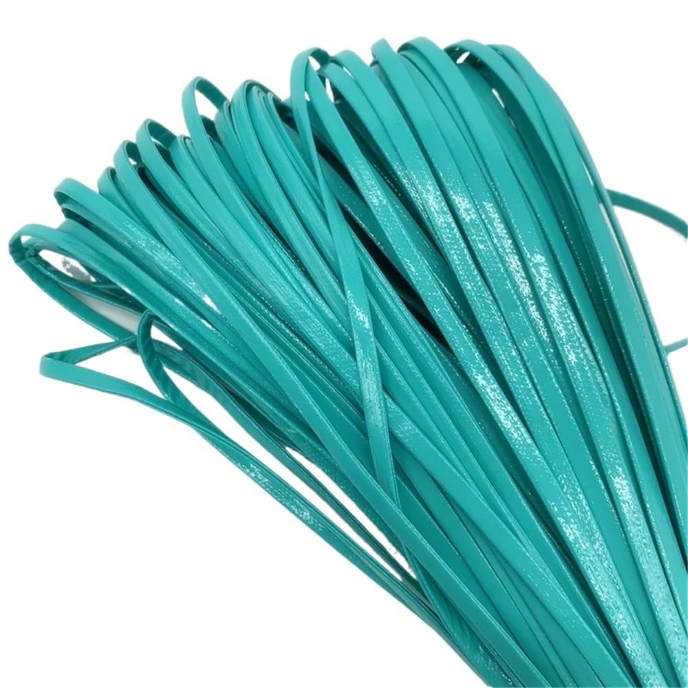 Decor Craft String 5yards Flat Leather String Decoration Rope, PU Imitation Cord for Jewelry Making 1piece