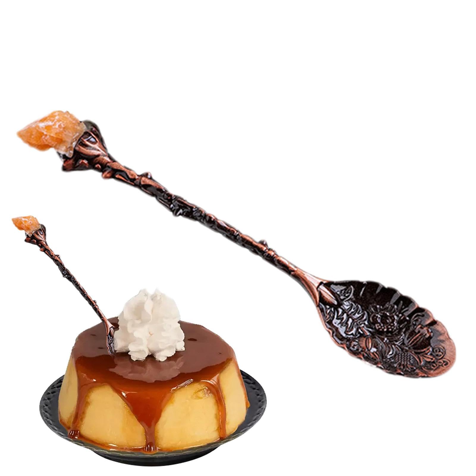 12 Cucchiaini Da Caff&egrave; Vintage - Cucchiai Decorativi In Lega Di Cristallo