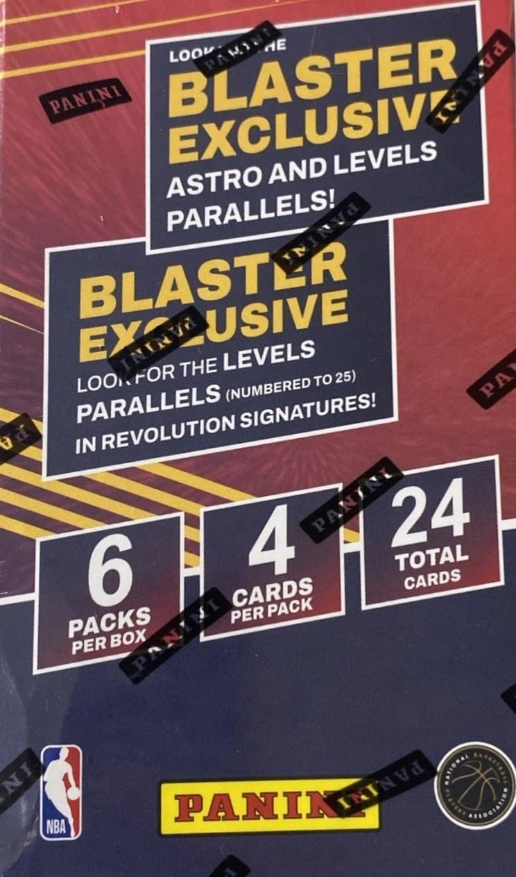 2024 2025 Revolution Basketball Series Blaster Box Featuring Stars and Rookie Cards with Possible EXCLUSIVE Ultra Rare KABOOM Horizontal Parallels PLUS