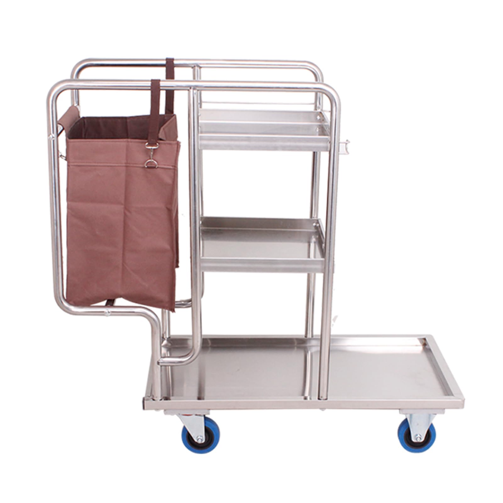 Carro de Limpieza Profesional, Carrito de Servicio para el hogar, multifunción, Acero Inoxidable