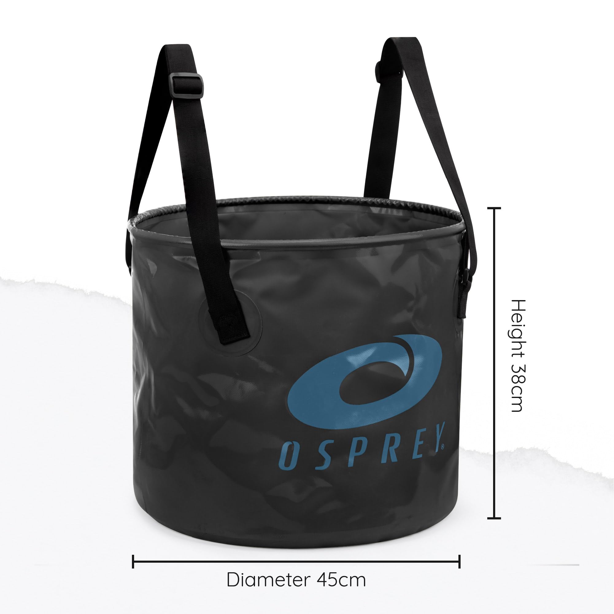Osprey Secchio per il cambio della muta, secchio pieghevole impermeabile da 40 l, con manici per il trasporto e base in schiuma, per surf, nuoto, kayak
