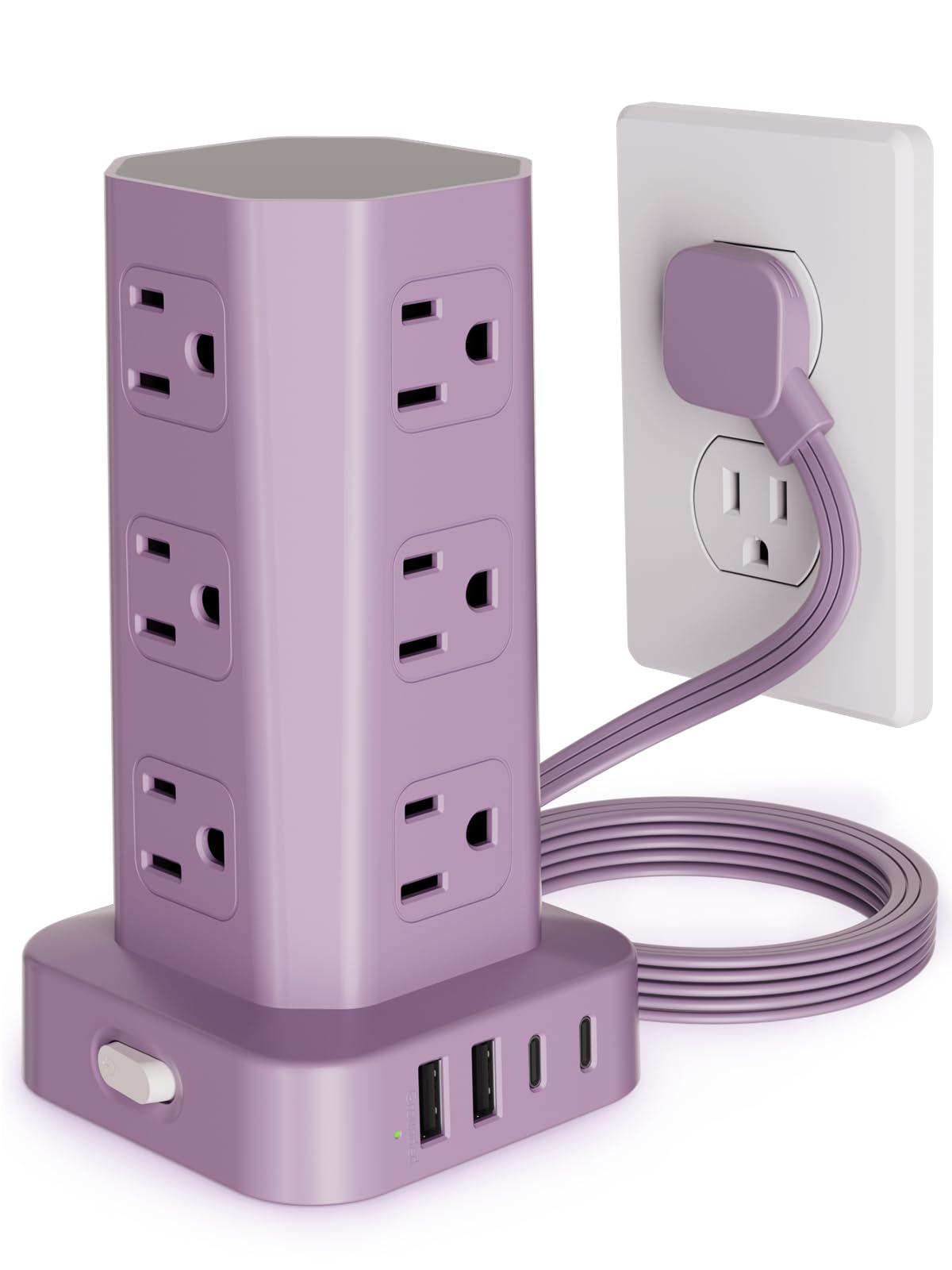 Pink Surge Protector Tower - 16 USB Outlets! -9 Pink Surge Protector Tower - 16 USB Outlets! -9