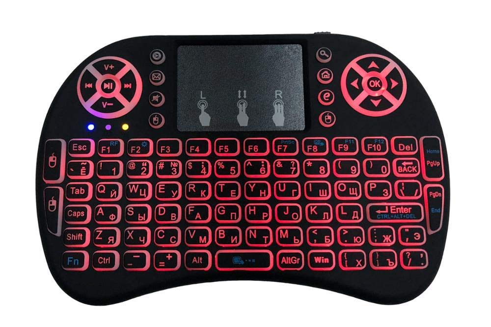 Wefly Wireless Mini Keyboard Multi-Media Portable Handheld Keyboard with Touch pad Mouse-image-35