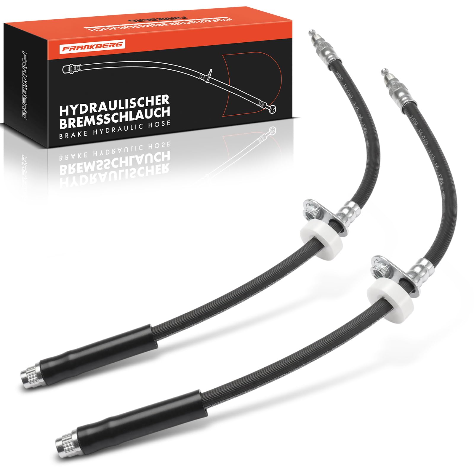 Frankberg 2x Bremsschlauch Bremsschläuche Vorderachse Links und Rechts Kompatibel mit 207 CC WD 208 I CA CC 2008 I CU 207 WA WC C3 III SX Replace# SL5827,4806G1