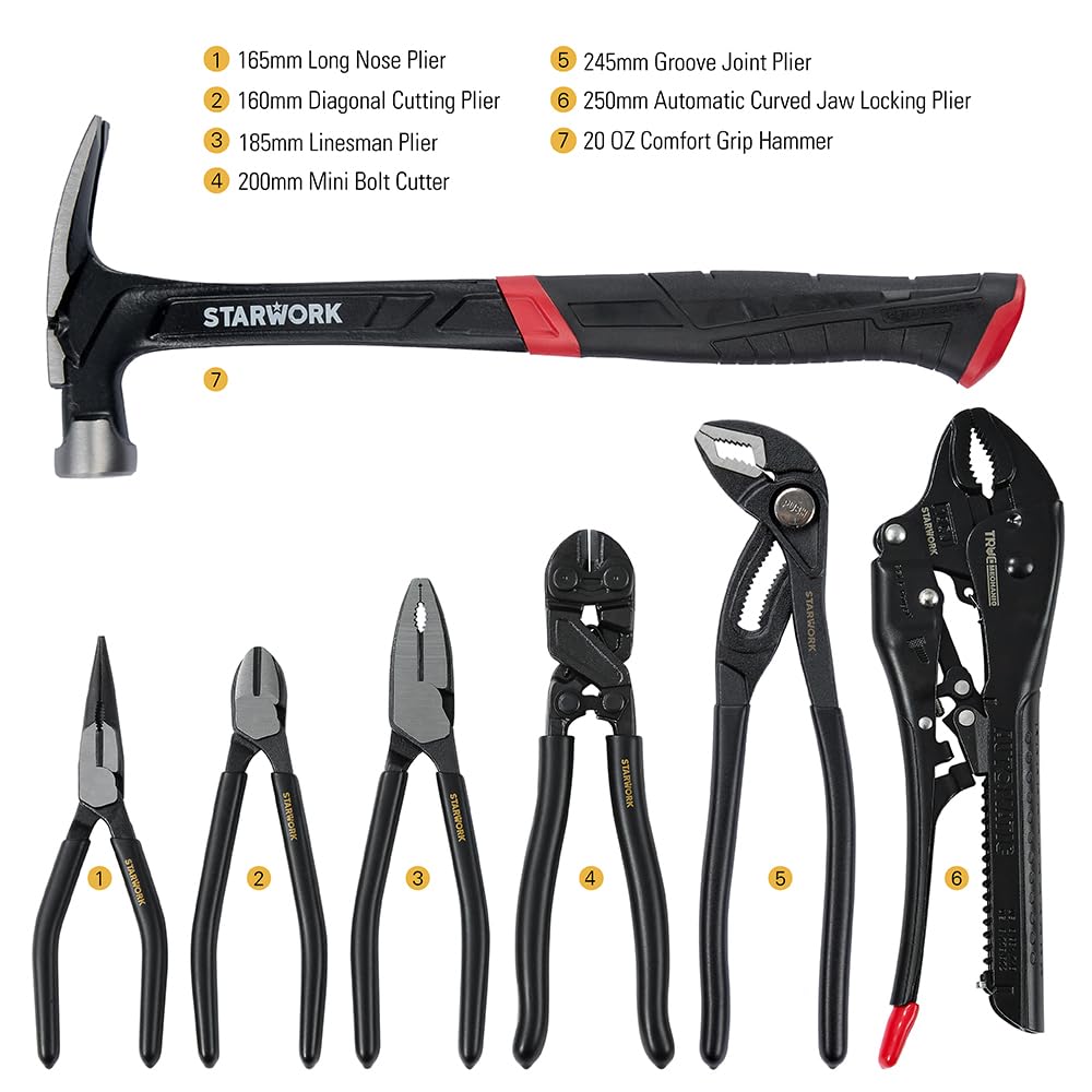 STARWORK True Mechanic™ Ensemble complet d'outils de mécanicien de 306 pièces et jeu de douilles, Ensemble complet d'outils automobile
