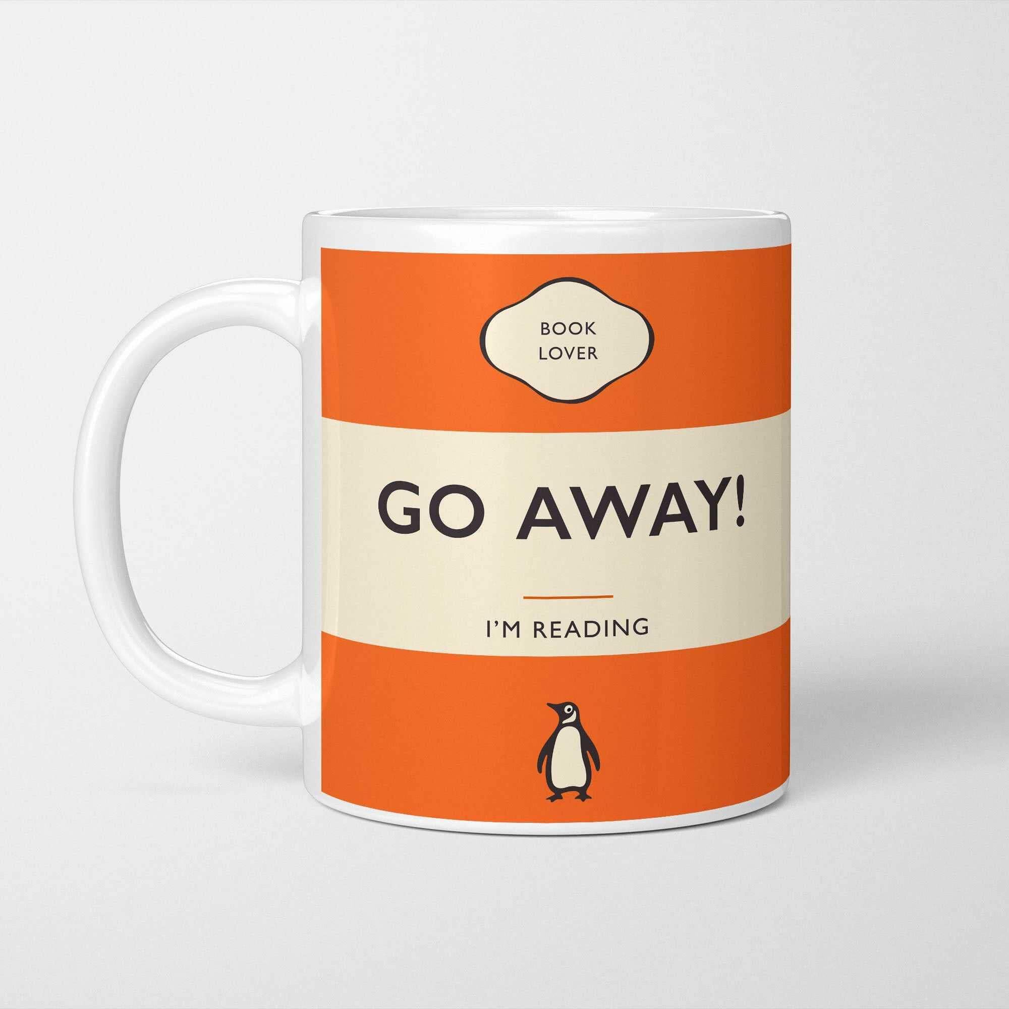 A Bit of Banter Go Away, I'm Reading Literary Classics Mug, Book Lover Gift