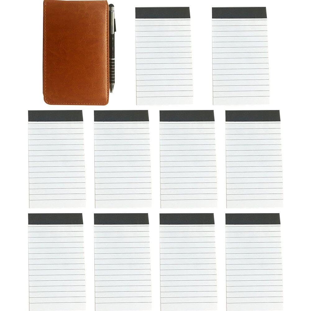 Mini bloc-notes de poche carnet A7 petit porte-stylo et feuilles lignées