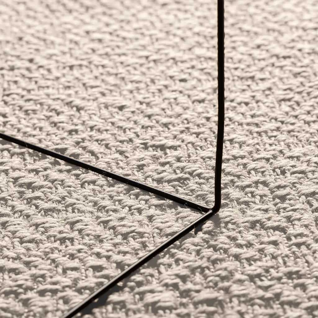 vidaXL Alfombra ZIZUR Apariencia Yute Interior Exterior Crema