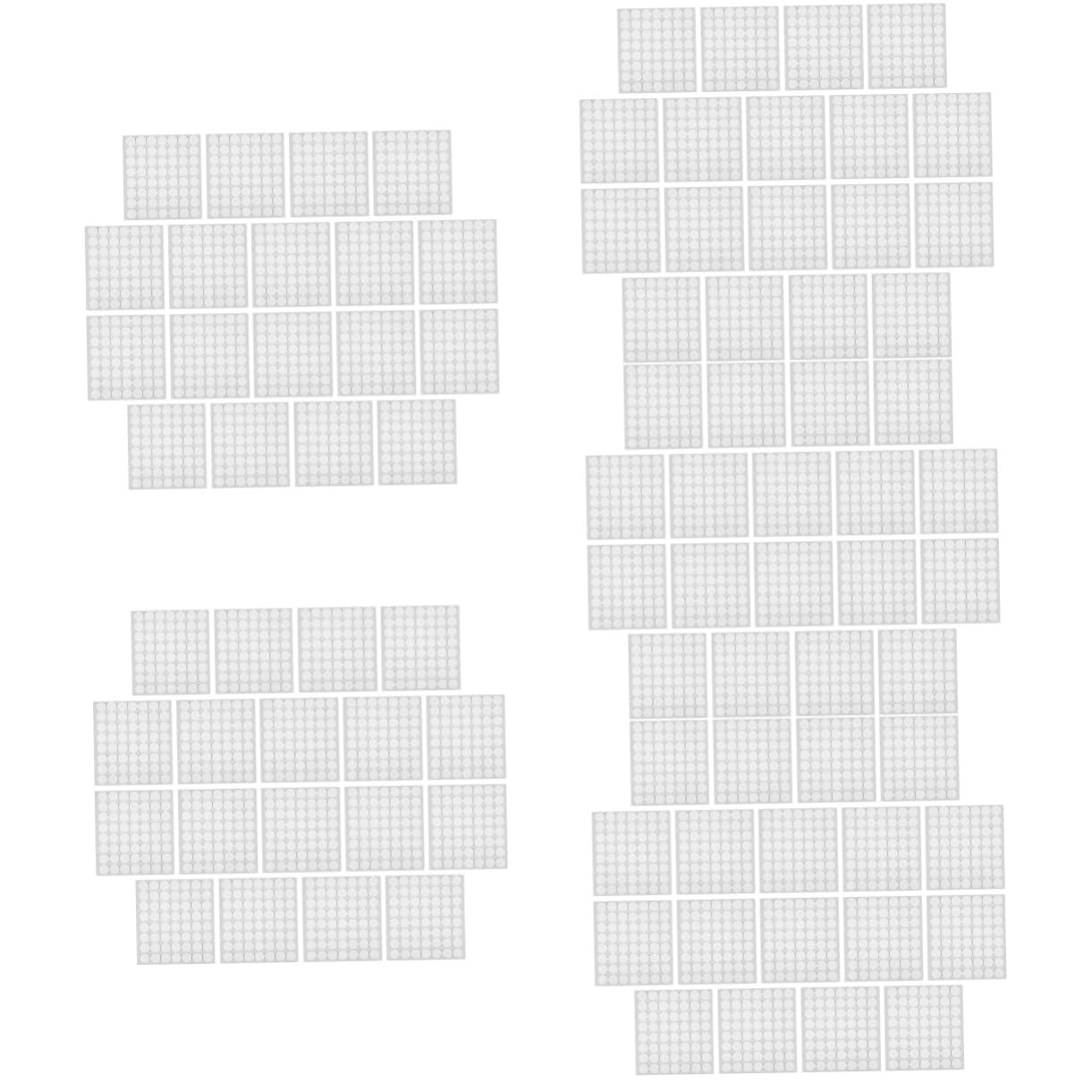 SEWACC 5sets Adhesive Aufkleber Runde Doppelseitige Für Starke Haftung 18 Blätter * 5