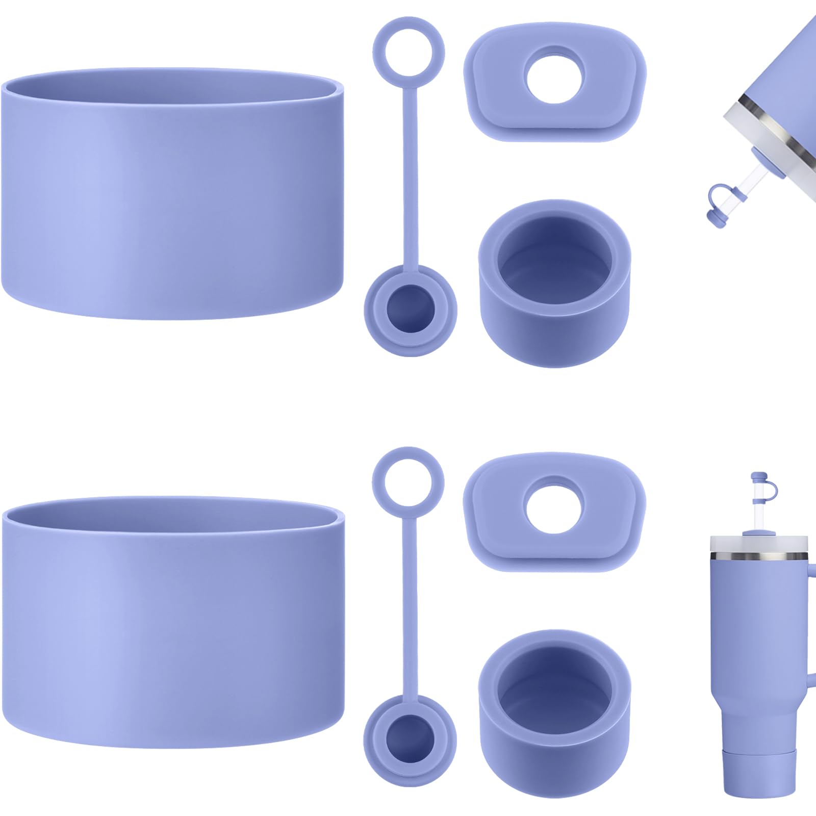 Amazon.com: HYZ 8 Piece Accessories for Stanley Cup, Silicone