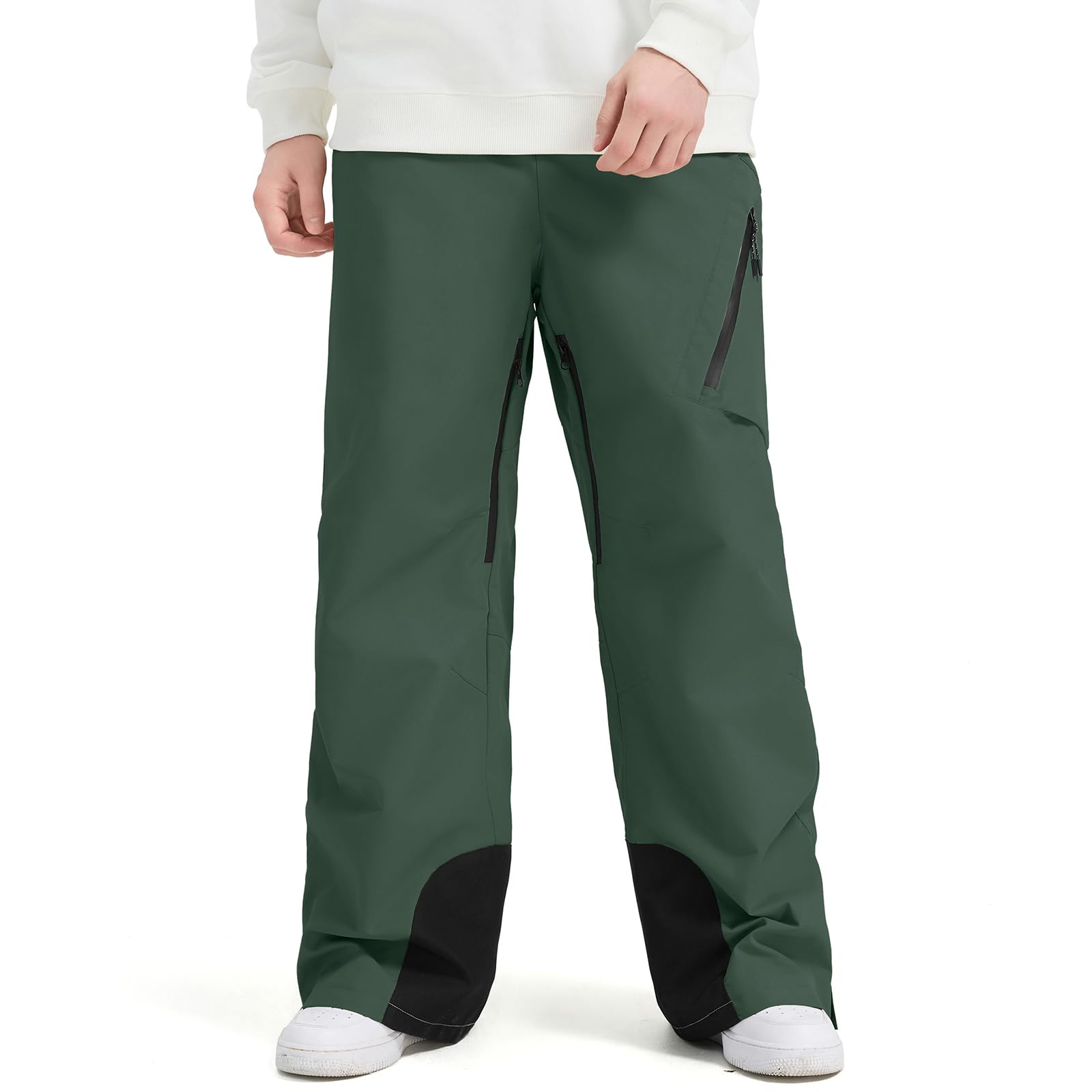 HOUZONIY Pantaloni da neve da uomo, invernali, impermeabili, per snowboard, da uomo, caldi, per attività all'aria aperta, da sci