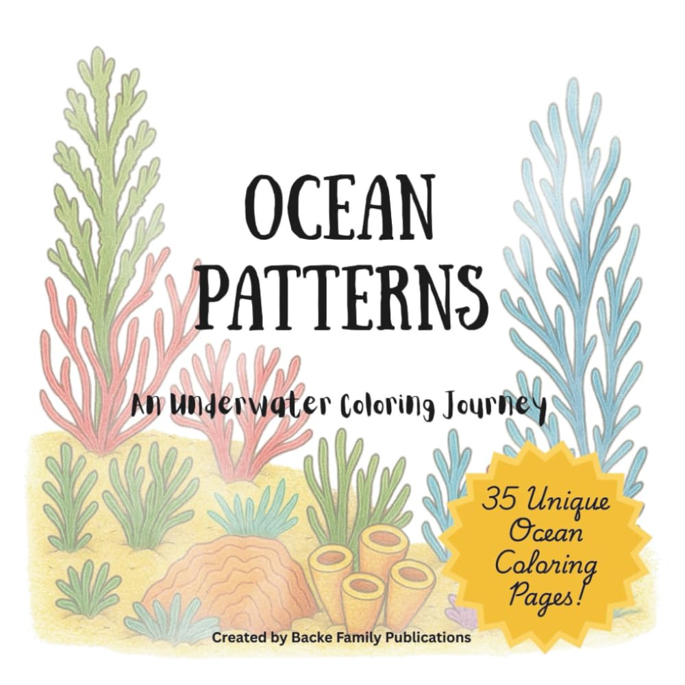 Ocean Patterns: An Underwater Coloring Journey