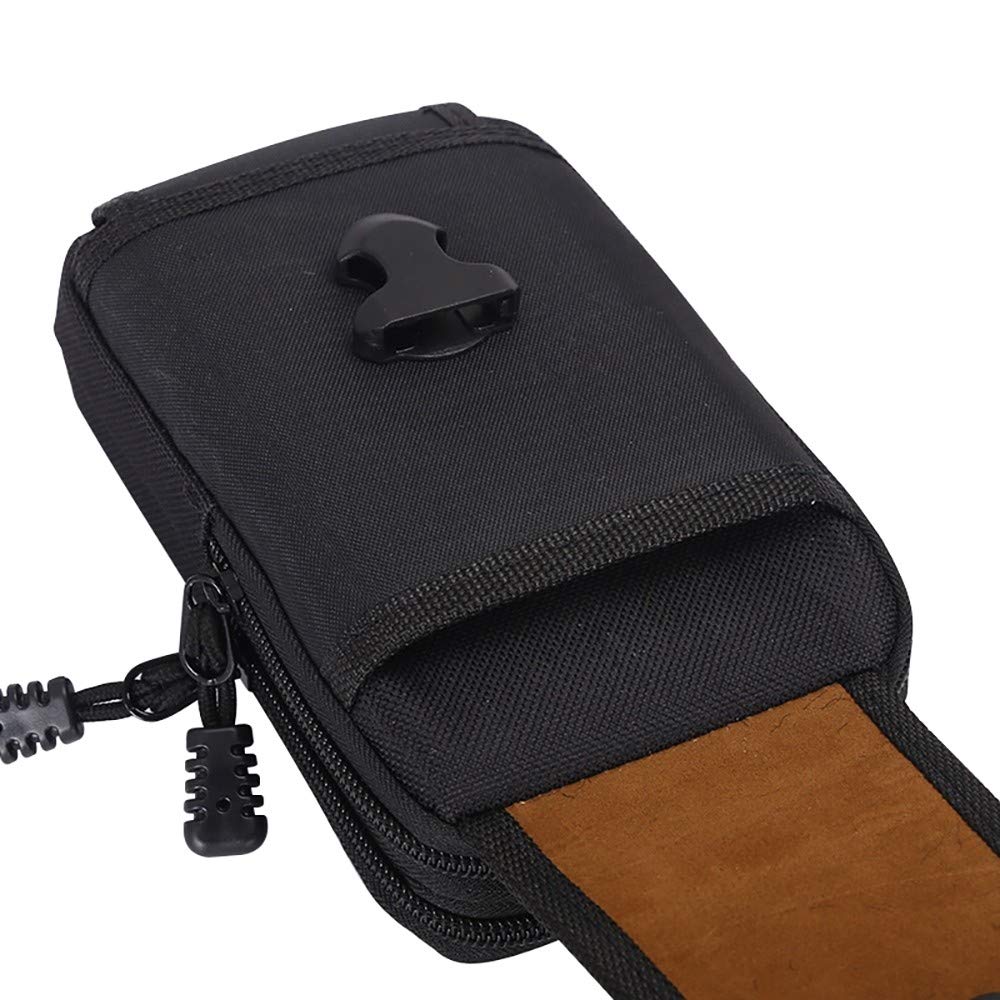 MiOYOOW Mobile Phone Pouch, Sport Phone Holster Belt Loop Phone Pouch with Wallet Card Slot Holder Men Waist Bag for 5.8~6.7 inch Phone - Image 2