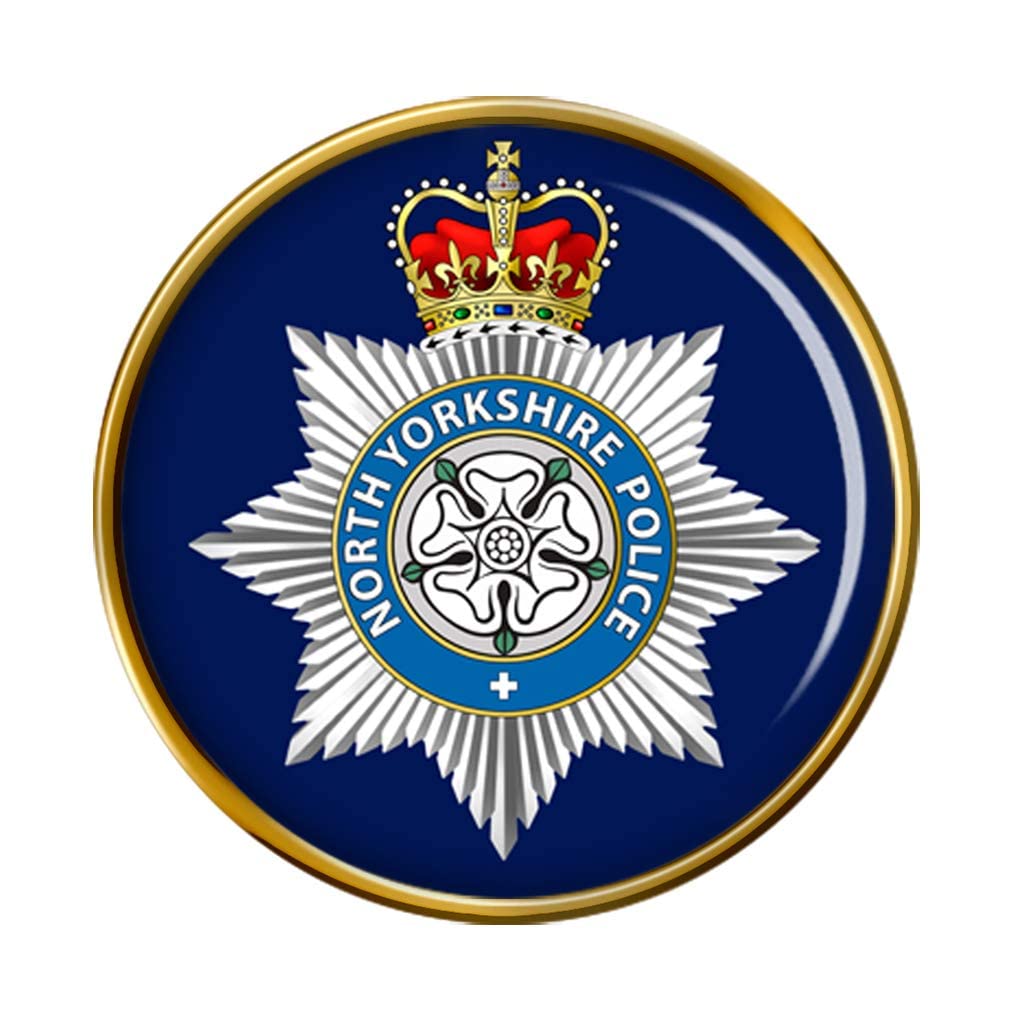 Giftshop Uk Men's Gold North Yorkshire Police Pin Badge