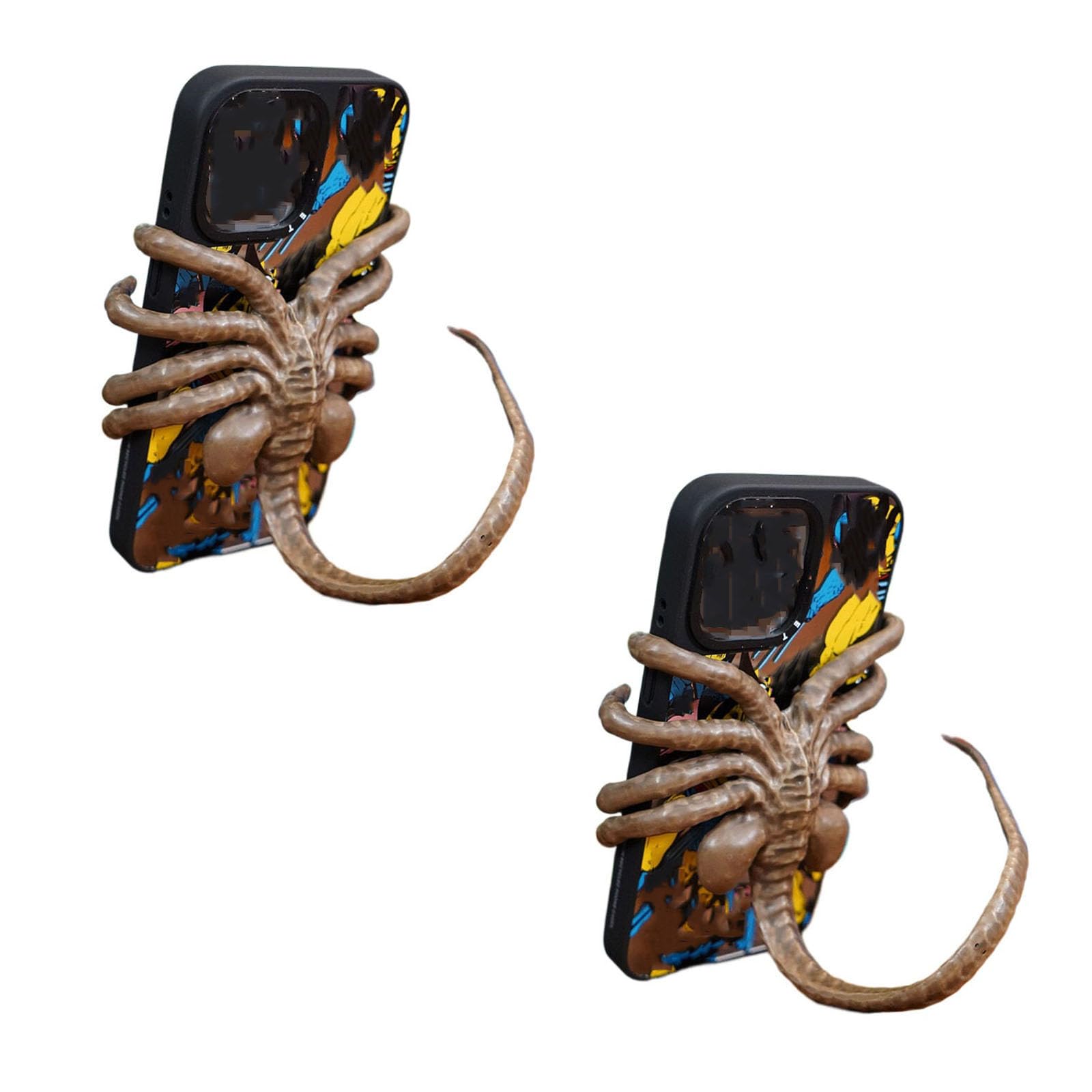 TJPOO Facehugger Phone Holder, Adjustable Phone Holder, Facehugger Holder, Facehugger Cellphone Holder, for All Mobile Phones (2PCS)