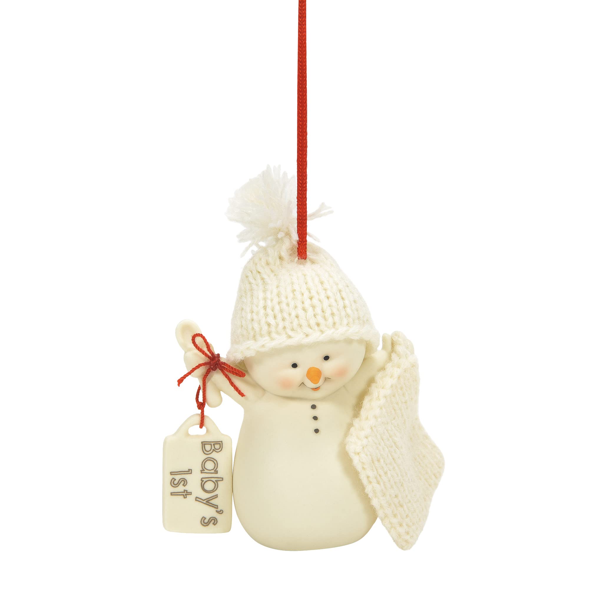 Department 56Snowpinions Snowman Baby's First Christmas Hanging Ornament, 3.35 Inch, Multicolor