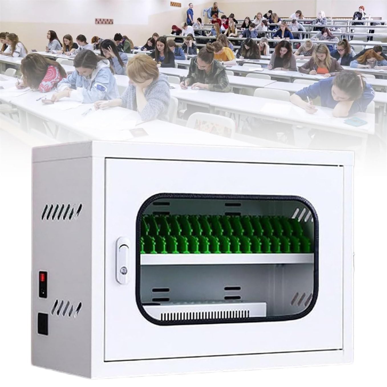GTHTUHFD Portable Phone Charging Station With 40 Slots Rechargeable Mobile Locker For Students Employees & Tourists Usb Charging Cabinet Secure Cellphone Storage Solution,20slots