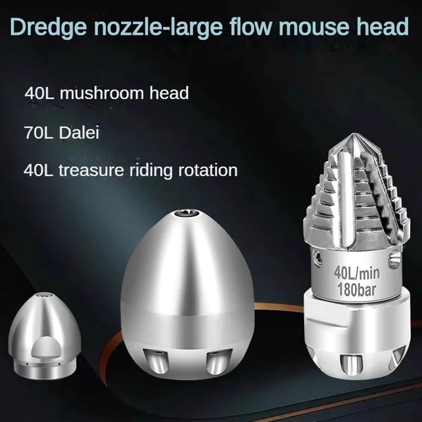Máquina de limpieza de alta presión G1/2 M3/8 M22, boquilla de lavado de coche, cabezal de dragado de alcantarillado, cabezal de boquilla de limpieza de tuberías de agua (Color : NO.6 M22)
