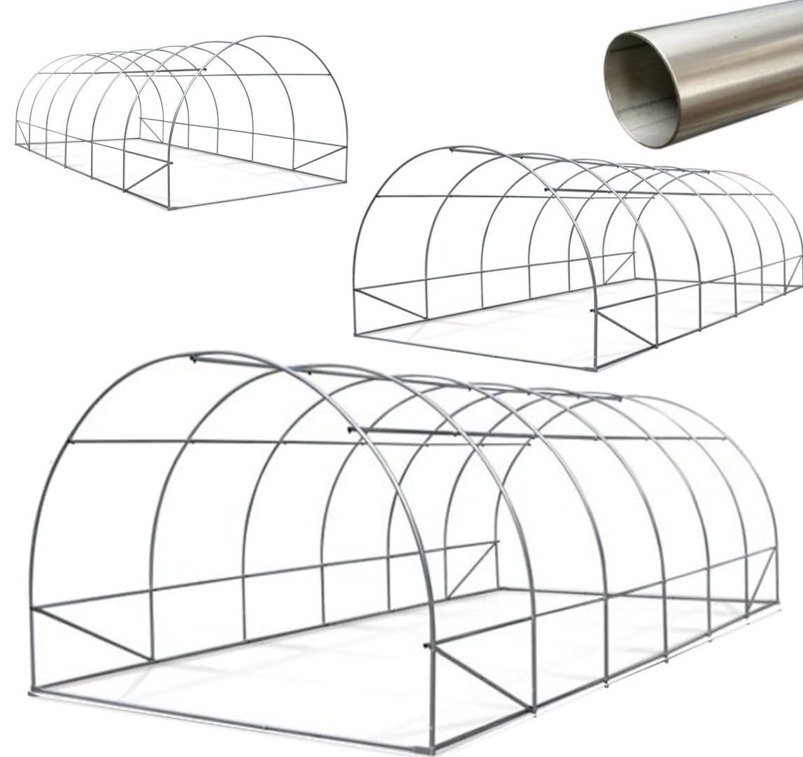 Struttura a tunnel 3x5m universale ad arco in acciaio per serre box ombreggianti riparo antigrandine magazzino deposito