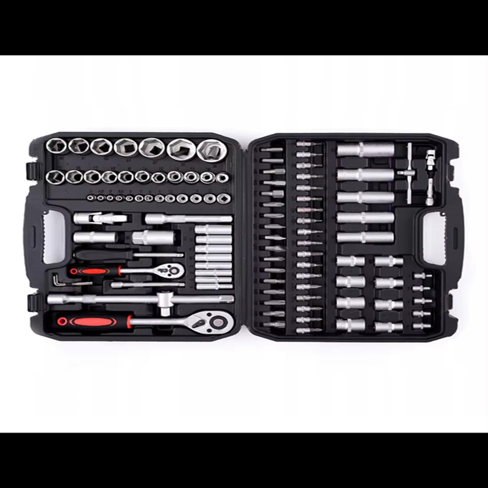 Kit d'outillage mécanique Coffret À Outils 108 Pièces Avec Cliquets Pour Réparation À Domicile Kit D'outils Pour Maison Automobile Manuels Clés Pour Réparation