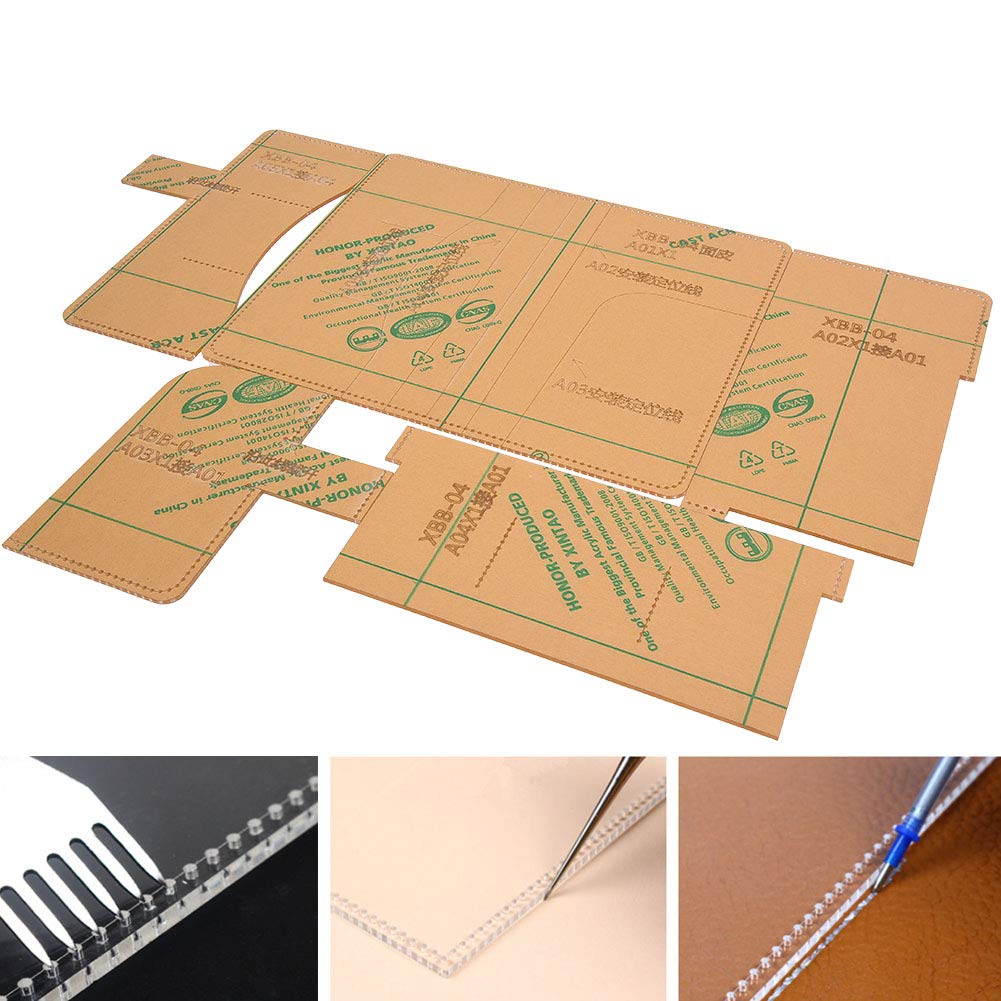 Acryl Notebook Tasche Tagebuch Buch Fall Leder Vorlage Set Schablone DIY Lederhandwerk Schimmel Leder Muster Vorlagen Werkzeug