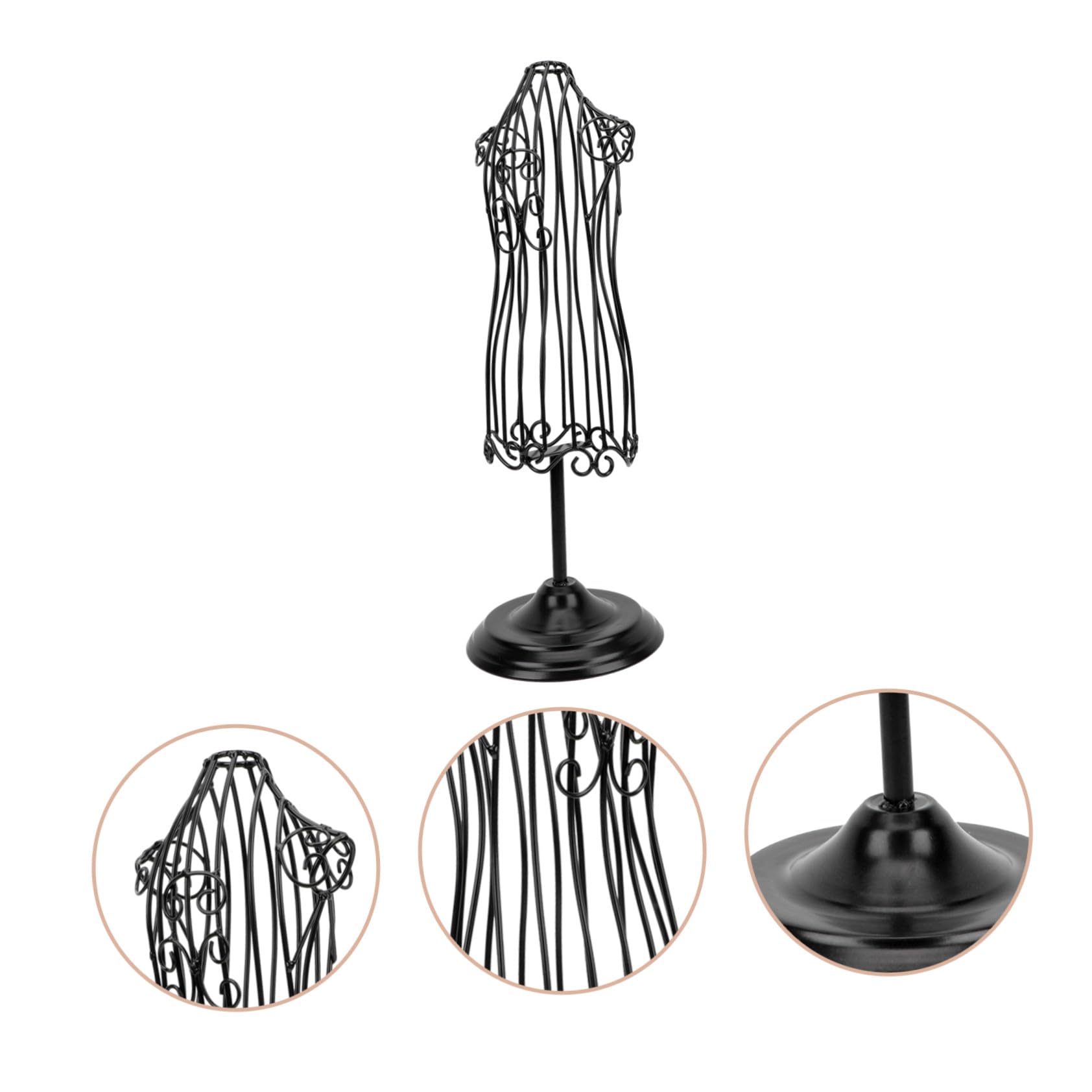 Appendiabiti per animali domestici e vestiti da gatto, in ferro, con base rotonda nera, vetrina per abbigliamento per cani per casa e negozio, elegante abbigliamento per animali domestici nizer
