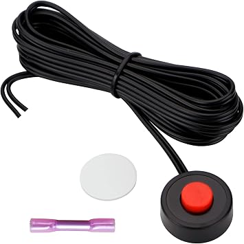 Mini Horn Momentary Push Button Switch with Quick Connector and Pre-Wires