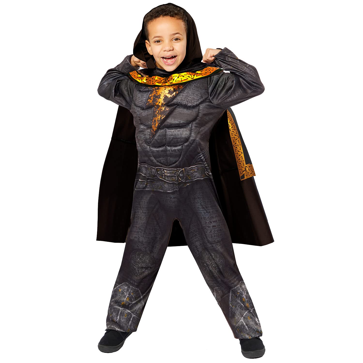 Amscan - Kids Officially Licensed DC Comics Black Adam Boys Fancy Dress Costume Age: 3-12 Years