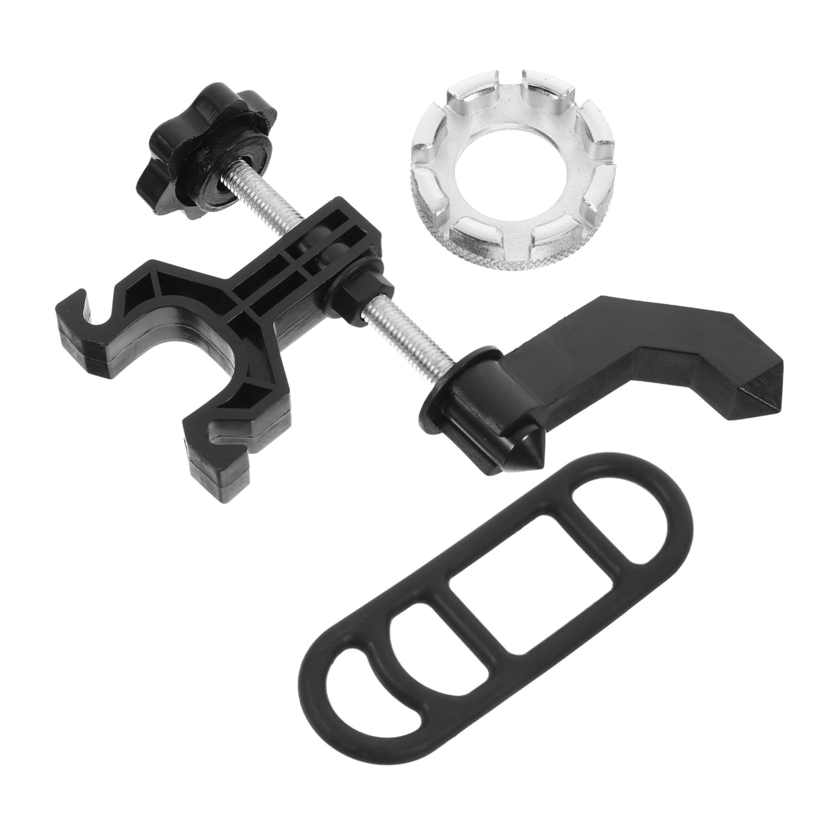 OSOLADY 1Set Bike Wheel Truing Stand with Wrench Lightweight Compact Bicycle Rim Adjuster for Easy Tension Maintenance for Road Bike Repair and DIY