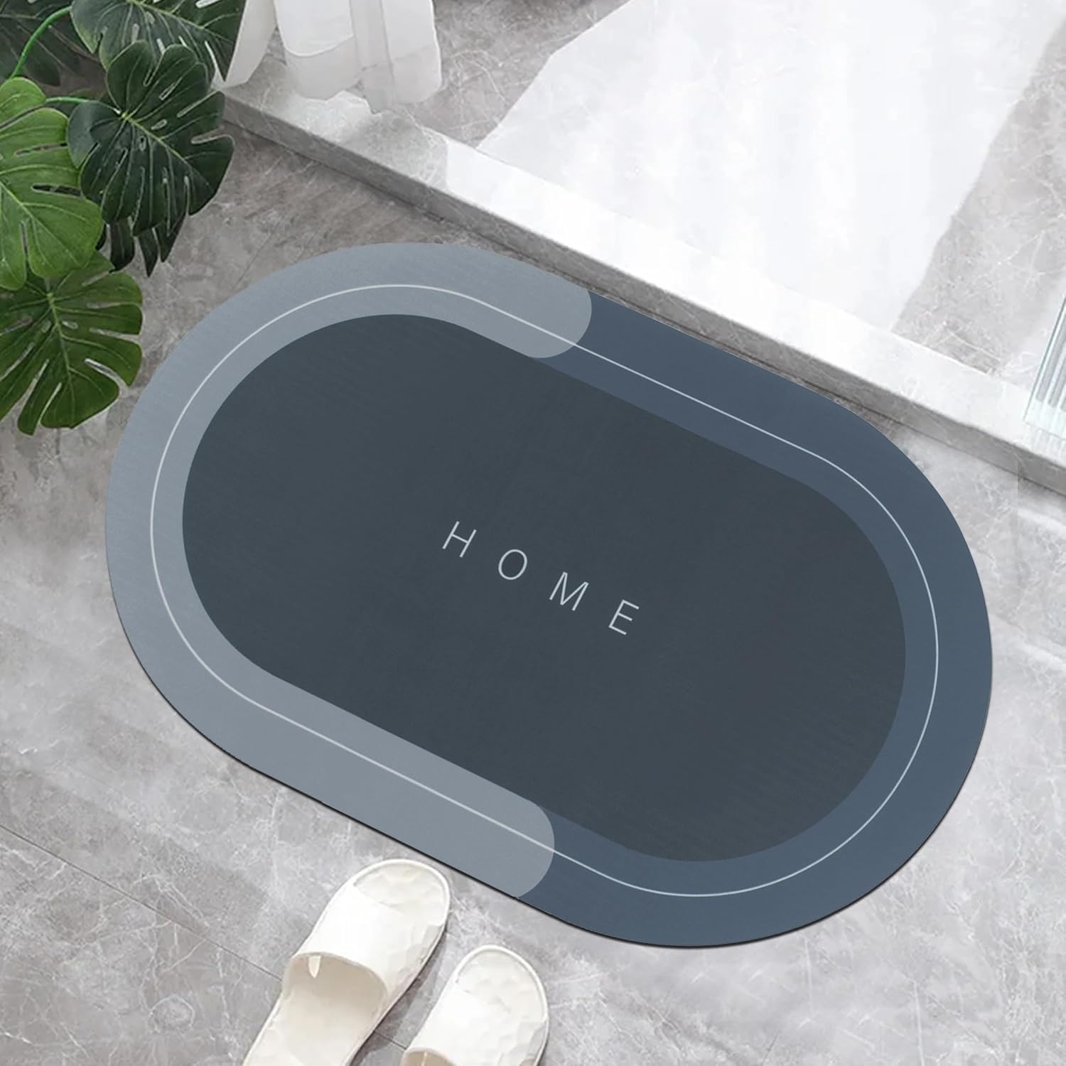 Rubber Bath Mat 4 MM,Anti-Skid Water Soaking Bathroom Rug Door,Floor mat, Soft Quick Dry Water Absorbent Mat for Home Office 40x60cm-picture-47