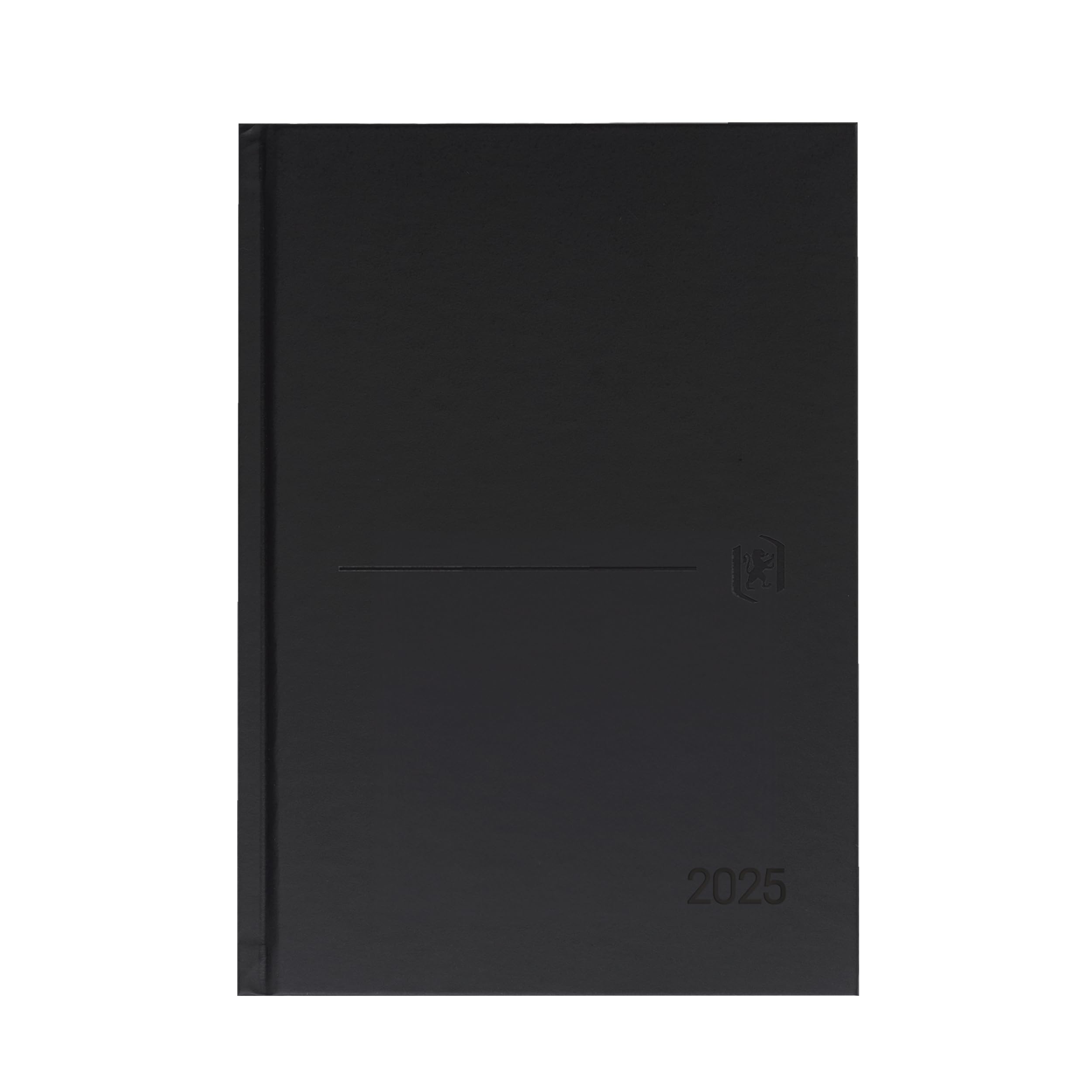 Oxford Classic, 2024 Week to View A5 Diary with Sewn Extra Hard Cover, Spanish, Black, Black/White