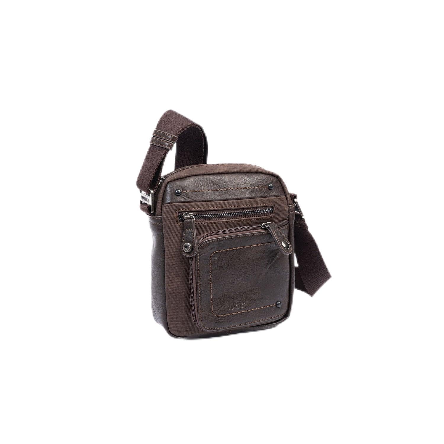 MATTIES Men's Juvenil Bags, Brown, 0cm x 16cm x 19cm