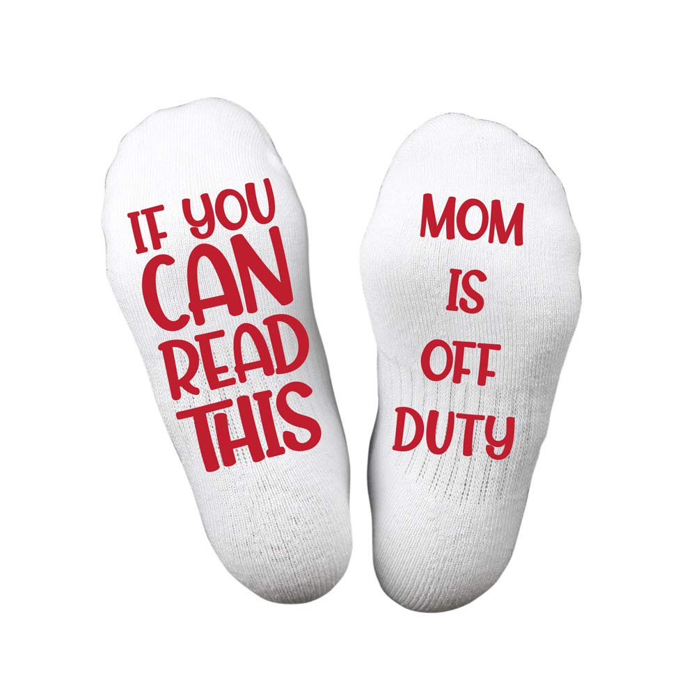 Twinkle HandsIf you can read this Mom is off Duty socks