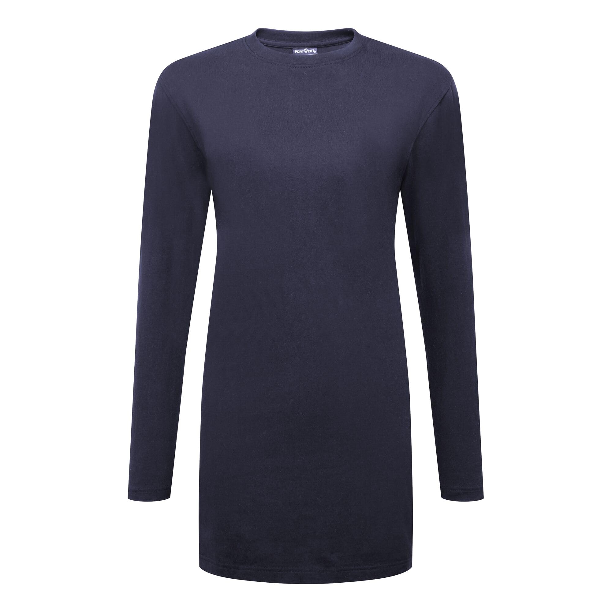 Portwest B194 Womens Cotton Modesty Long Sleeve Work T-Shirt