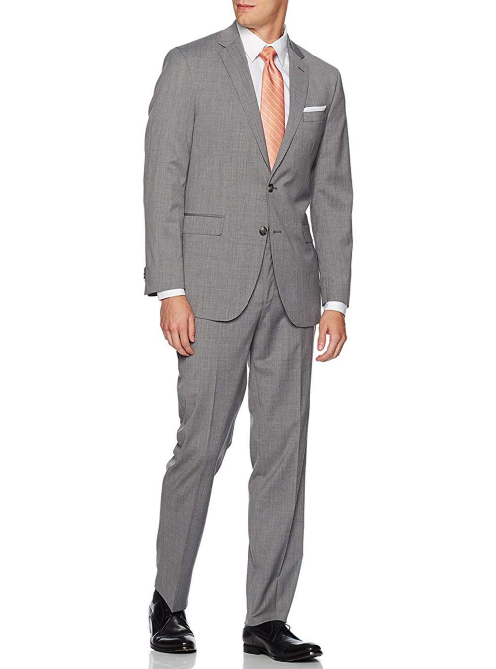 Fuomo Business Classic Men's Suit 2 Button Lt Gray