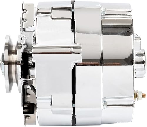 Miniatura 5 de SCITOO Alternadores de alto rendimiento 100Amp Chrome 1-Wire 10SI autoexcitante SBC BBC GM Reemplazo nuevo para Chevy para Buick 7127-SE105C