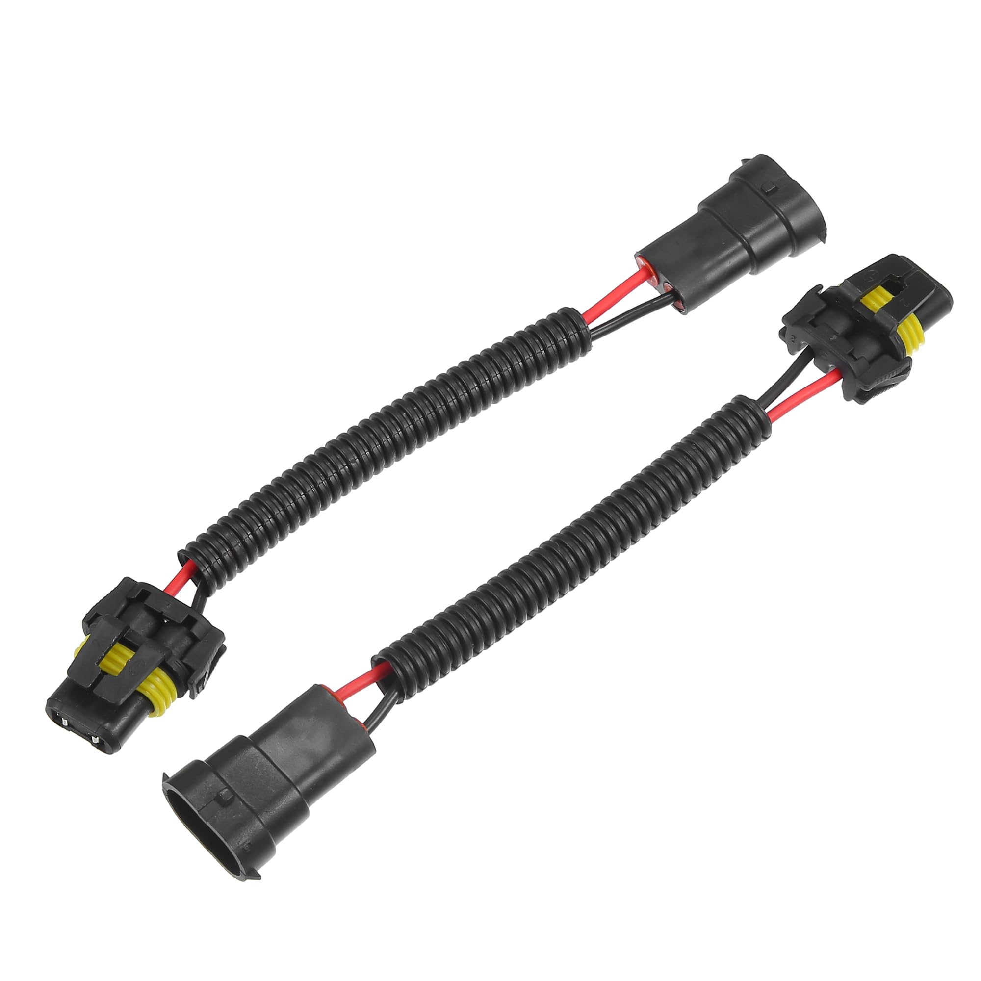 X AUTOHAUX Lot de 2 adaptateurs H8 H9 H11 mâle vers 9006 HB4 femelle, pour voiture