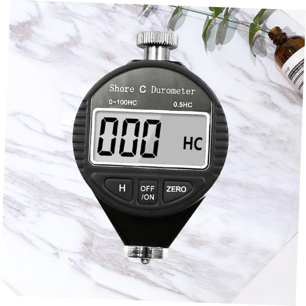 Cabilock Durómetro Shore a Digital Pantalla Lcd para Medición de Dureza en Plástico Negro y Cuero, Rango Amplio 0-100hc, Fácil Lectura para Uso Industrial y Científico