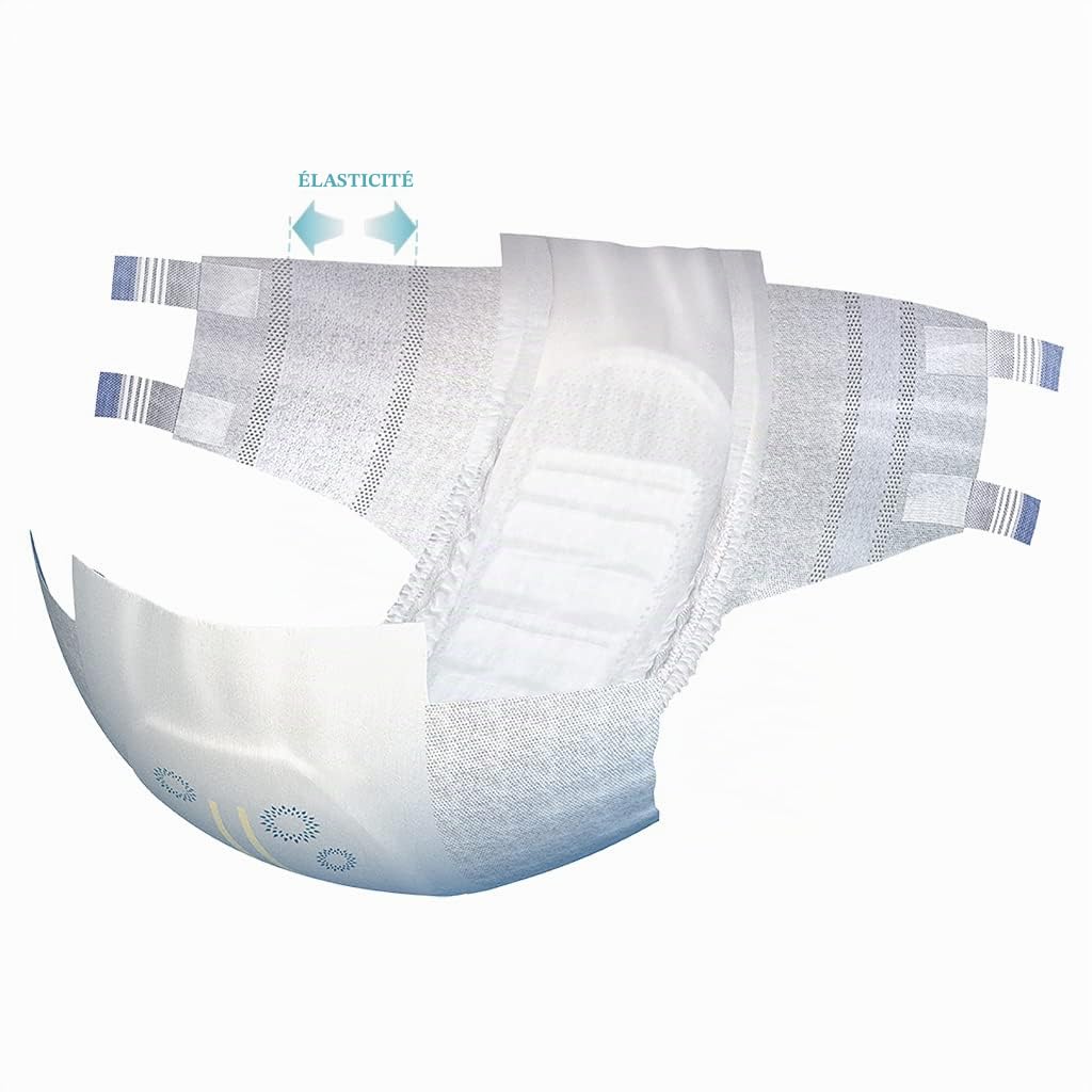 Dailee Slip Maxi Plus XXL - 112x Couches Adultes - 4 Paquets de 28 Pièces, Fuites Urinaire 8,5 Gouttes - Couche Slip Incontinence Lourde Homme, Femme et Personnes Âgées