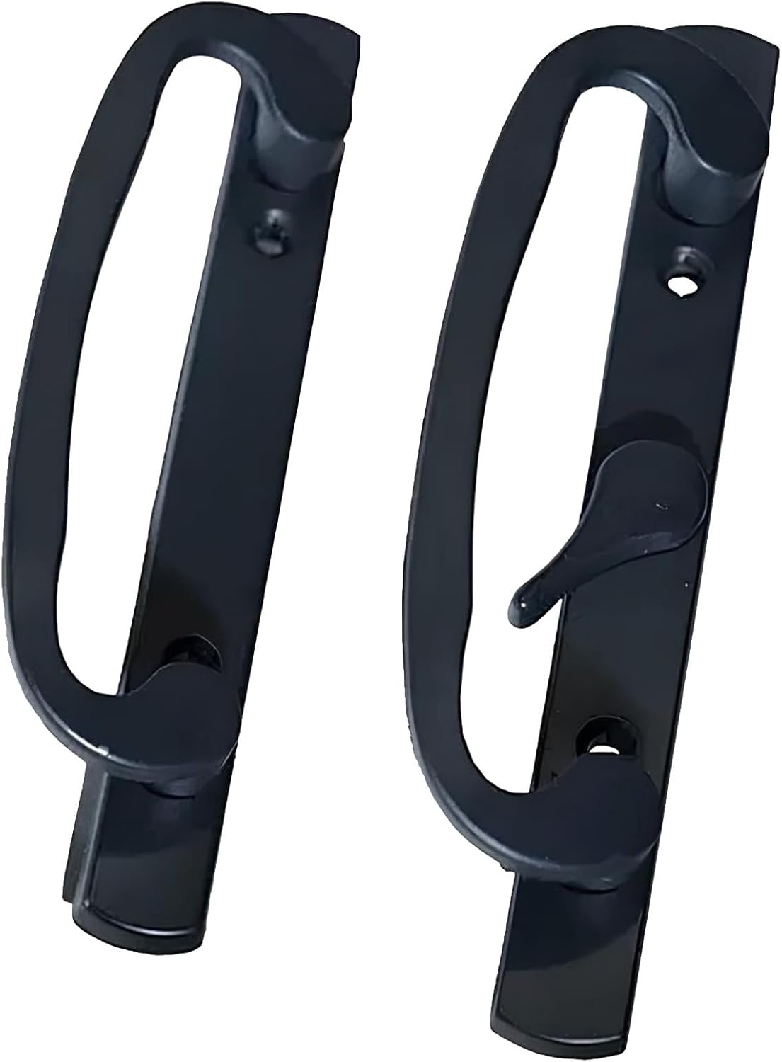 Brixwell Patio Door Handle with Adjustable Center Latch, 3-15/16" Center-to-Center, 8-1/2" Height, Without Key, Bronze Finish, Residential Exterior and Interior Use, Includes Mounting Hardware