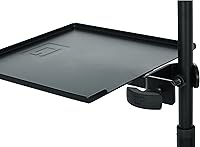 Vista 8 de Gator Frameworks Estante utilitario con abrazadera para soporte de micrófono con capacidad de peso de 10 libras, 9" x 9" (GFW-SHELF0909)