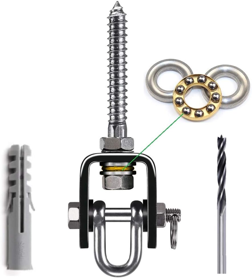 Dakzhou Boxing Bag Hanger, 800 lb Capacity, 360°+180° Rotary Swing Hanger, 1 Drill bit, 1 Expansion Tube