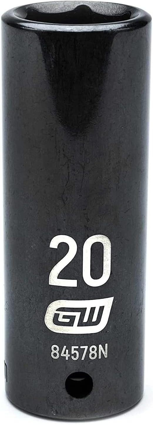 PGROUP 3/8" Drive Deep Impact Socket 23mm - 6-Point Chrome Vanadium Steel With Manganese Phosphate Coating - View #7