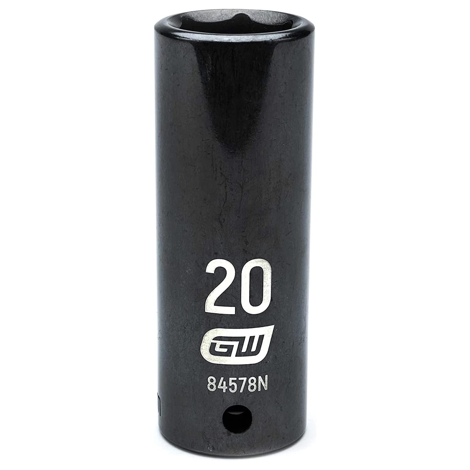GEARWRENCH 1/2" Drive 6 Pt. Deep Impact Socket, 20mm - 84578N, Black