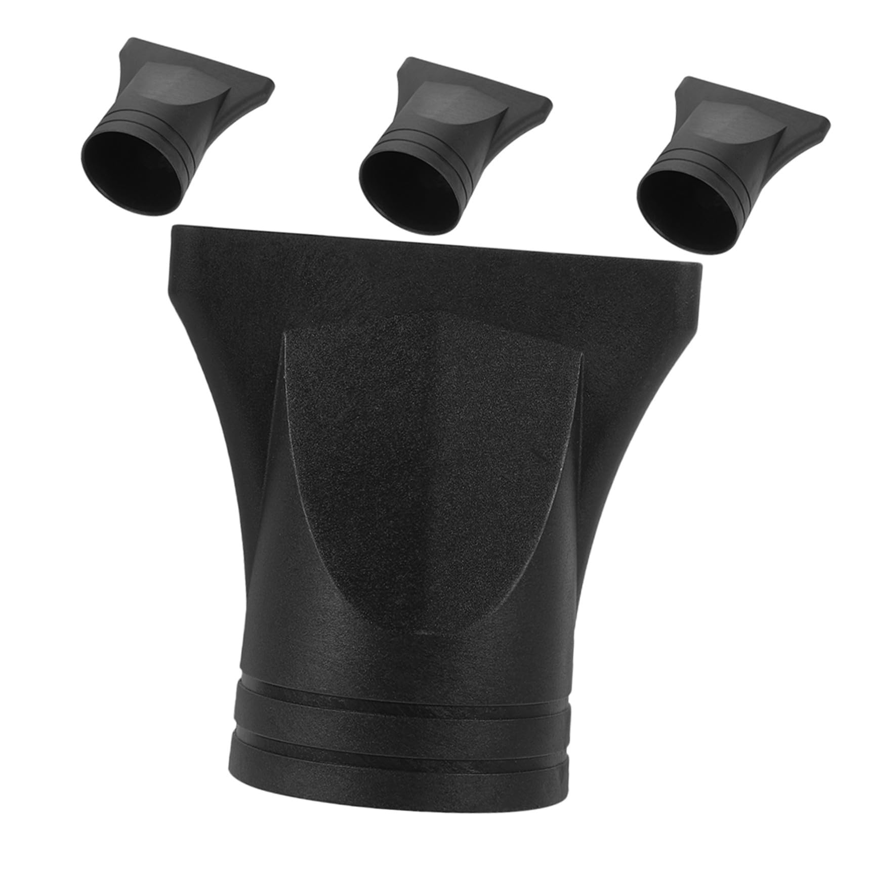 GALPADA 4 piezas Boquillas para Secador de Pelo Negras Accesorios Concentradores Estrechos Resistentes al Calor Repuestos Compatibles con Práctica Herramienta para Peinados Rápidos y