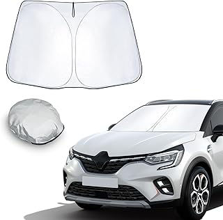 Sponsored You’re seeing this ad based on the product’s relevance to your search query.Learn more about this advertisement CDEFG Compatible with Renault Captur 1 2 2013-2024 2025 E-Tech Hybrid RS Line Sun Protection Covers Front Windscreen Parasol Front Baffle Windscreen Car Sun Visor Accessories