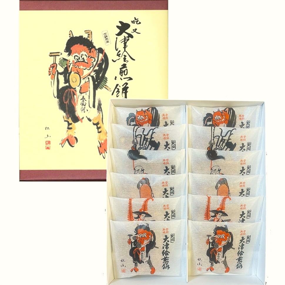 Amazon.co.jp: 大忠堂 ＜大津絵煎餅＞ 近江大黒屋忠兵衛 滋賀県限定