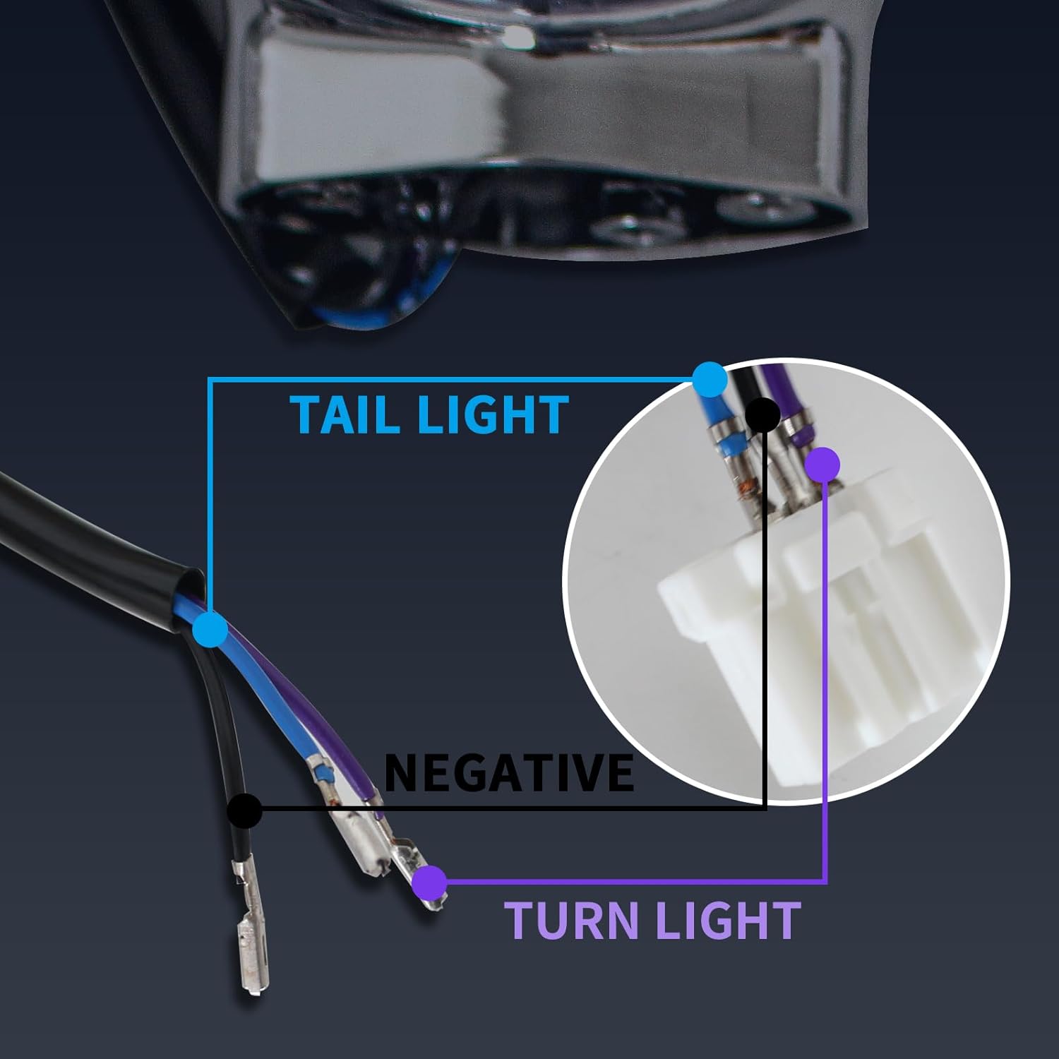 LED Rear Turn Signal Light Bar Compatible with Harley Road King Electra Glide Heritage Softail Classic Ultra Limited COV 1999-2023，Smoked Turn Signal light Assembly (Chrome Housing)
