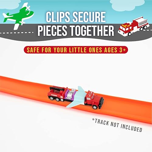 Miniatura 4 de Popular Playthings Micro Mix or Match Vehículos Deluxe Set de 9 Coches de Juguete Aviones y más