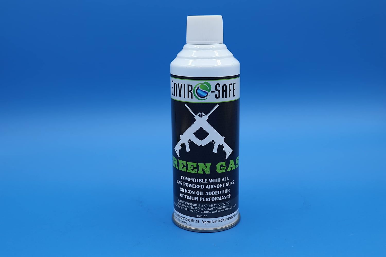 Enviro-Safe Green Gas – Premium Airsoft Propellant for Law Enforcement, Military & Enthusiasts, Case of 12 cans, 13.5 fl oz